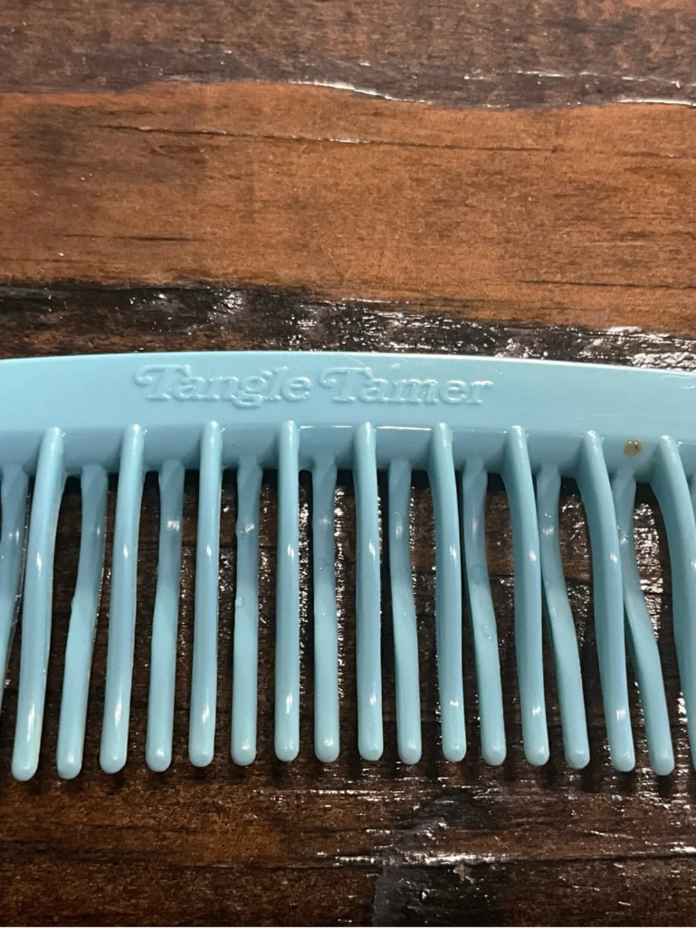 Vintage Light Blue Plastic Comb Tangle Tamer MCM